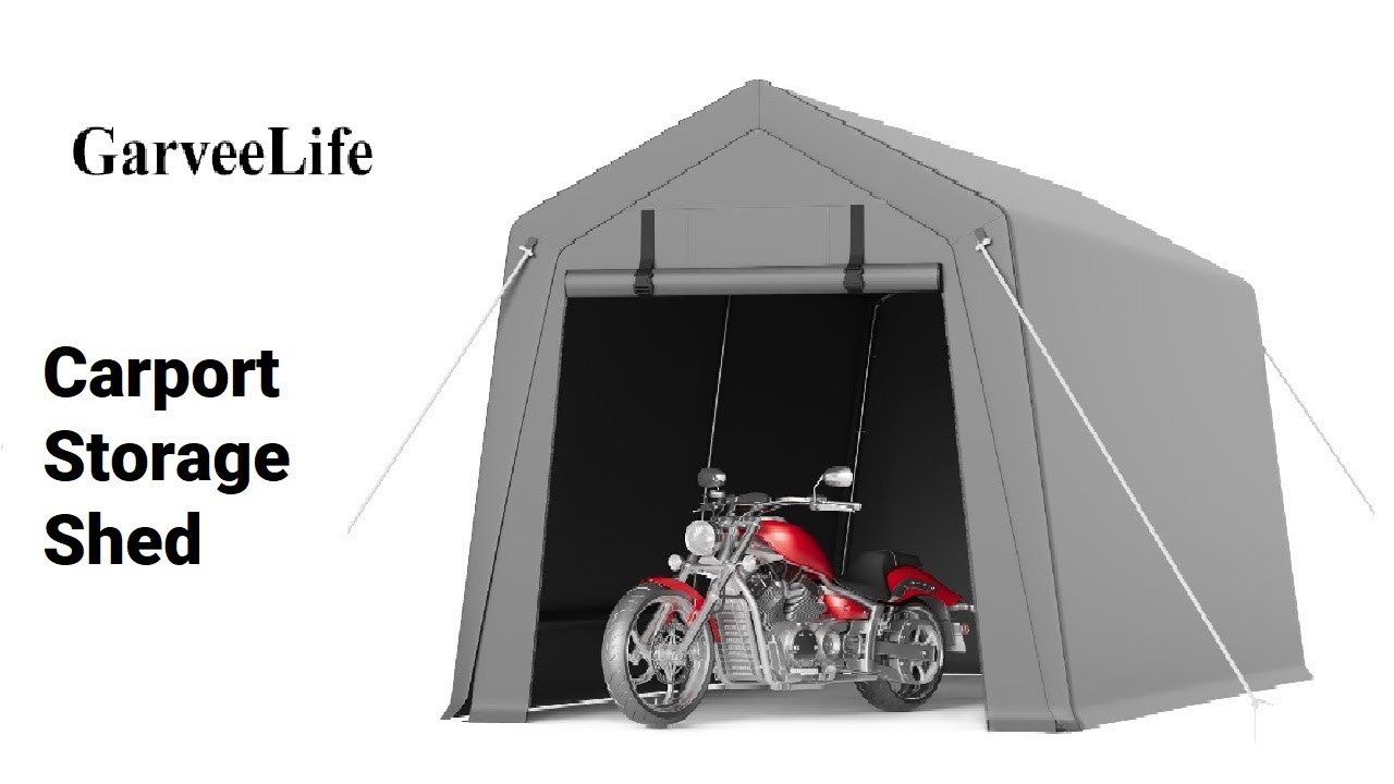GarveeLife Carport Storage Shed