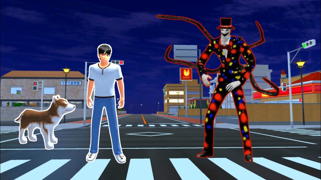 All the residents of Sakura City are panicking as they are attacked by the Slenderman monster 😱😱😱