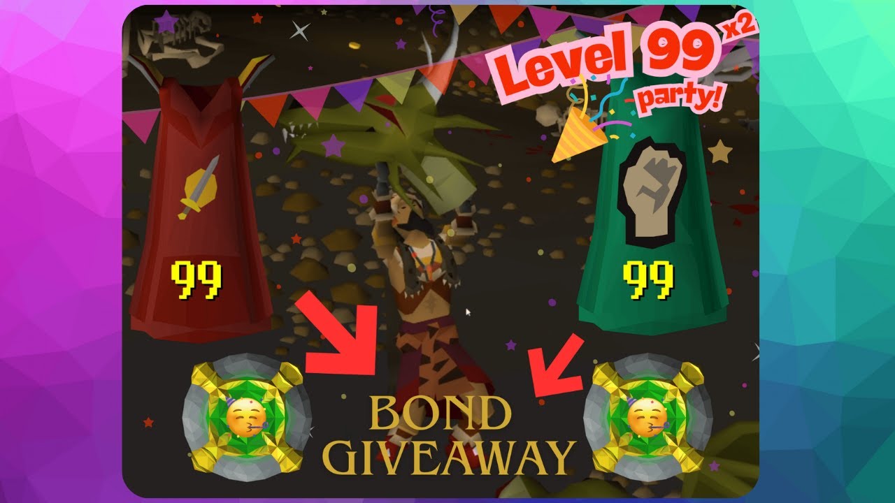 3 level 99's and still no Firecape or Barrows | Come celebrate 2 Level 99's w/ me + Bond Giveaway!