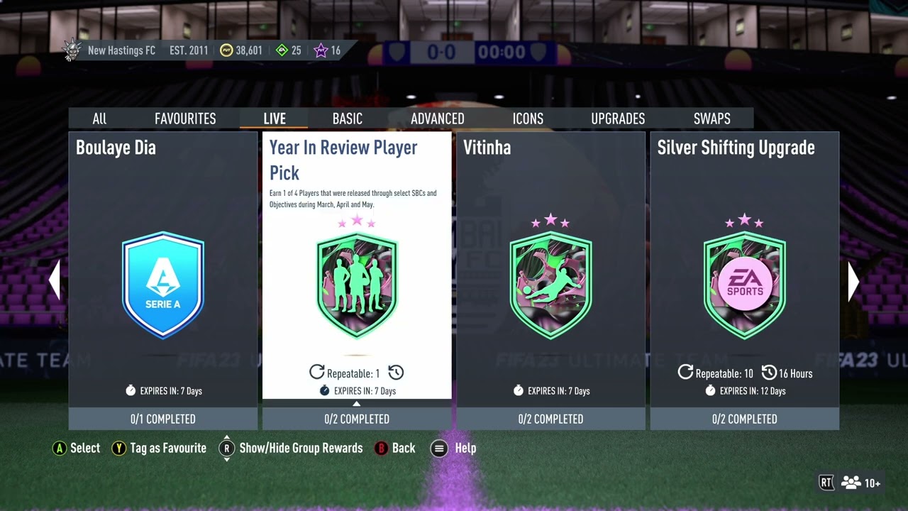 Year in Review Player Pick SBC FIFA 23