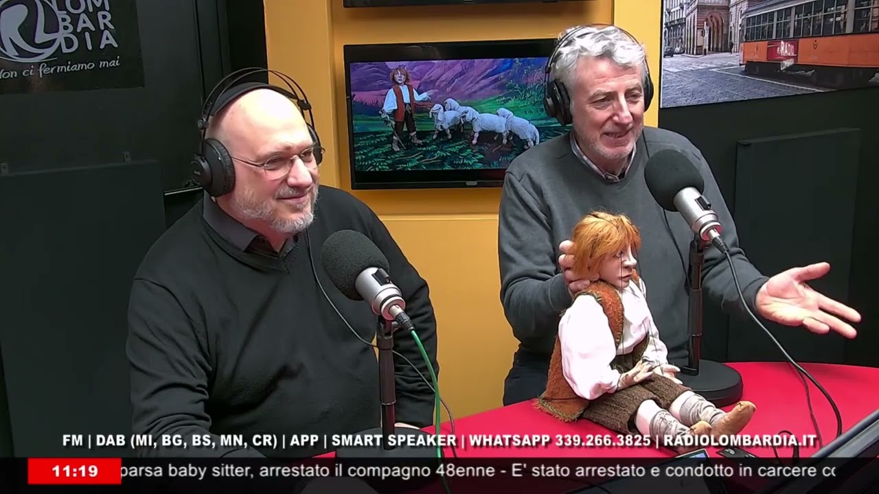 Franco Citterio e Piero Corbella (Compagnia Marionette Colla) - Radio Lombardia