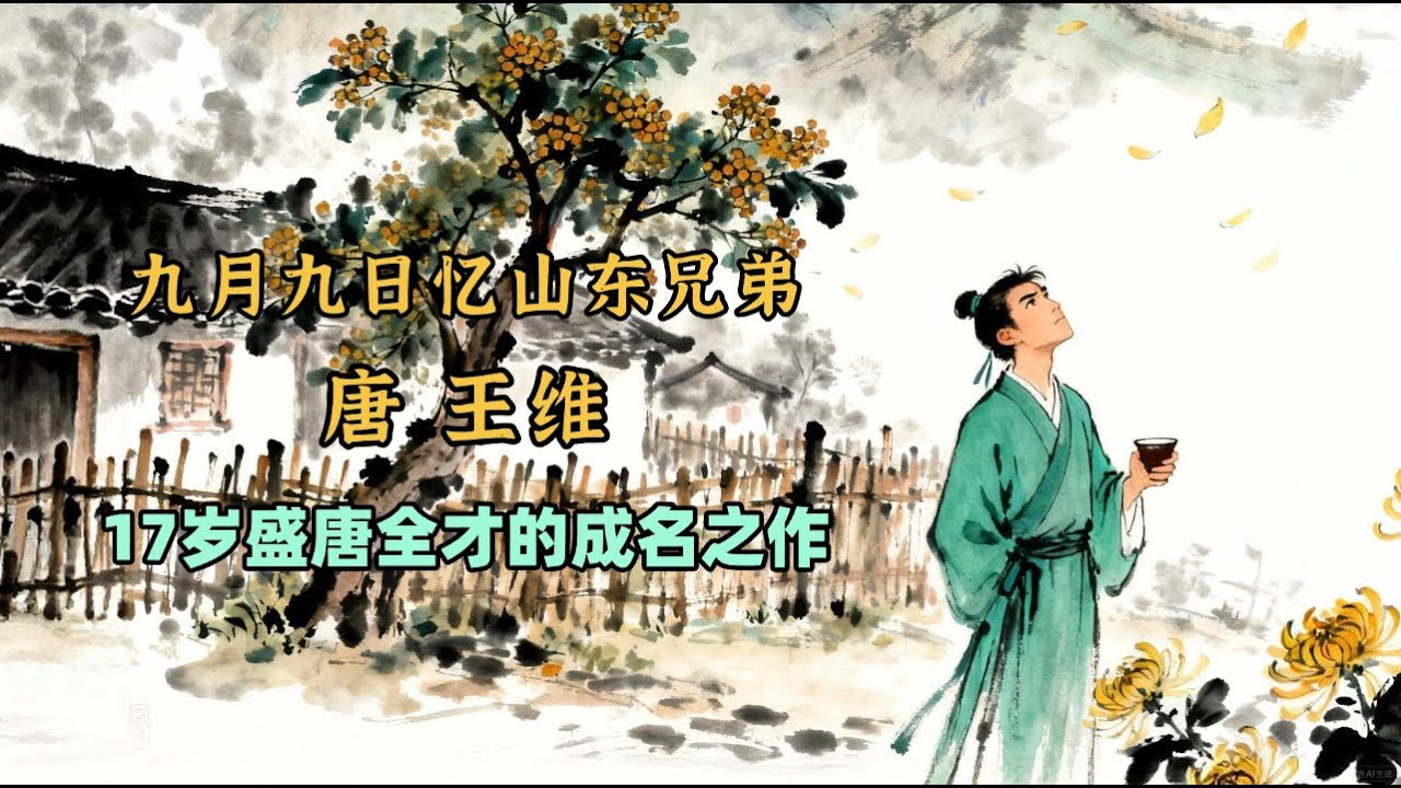 王維《九月九日憶山東兄弟》古詩解析|重陽節的思念故事✨ 學會珍惜家人唐詩| 兒童兒歌丨兒歌丨童謠丨唐詩300首｜詩詞歌畫｜熊貓閱讀會#少儿动画 #古诗 #学中文#youtubekids#shorts