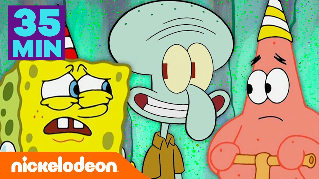 SpongeBob | Skalmar przez 35 minut jest MIŁY  | Nickelodeon Polska