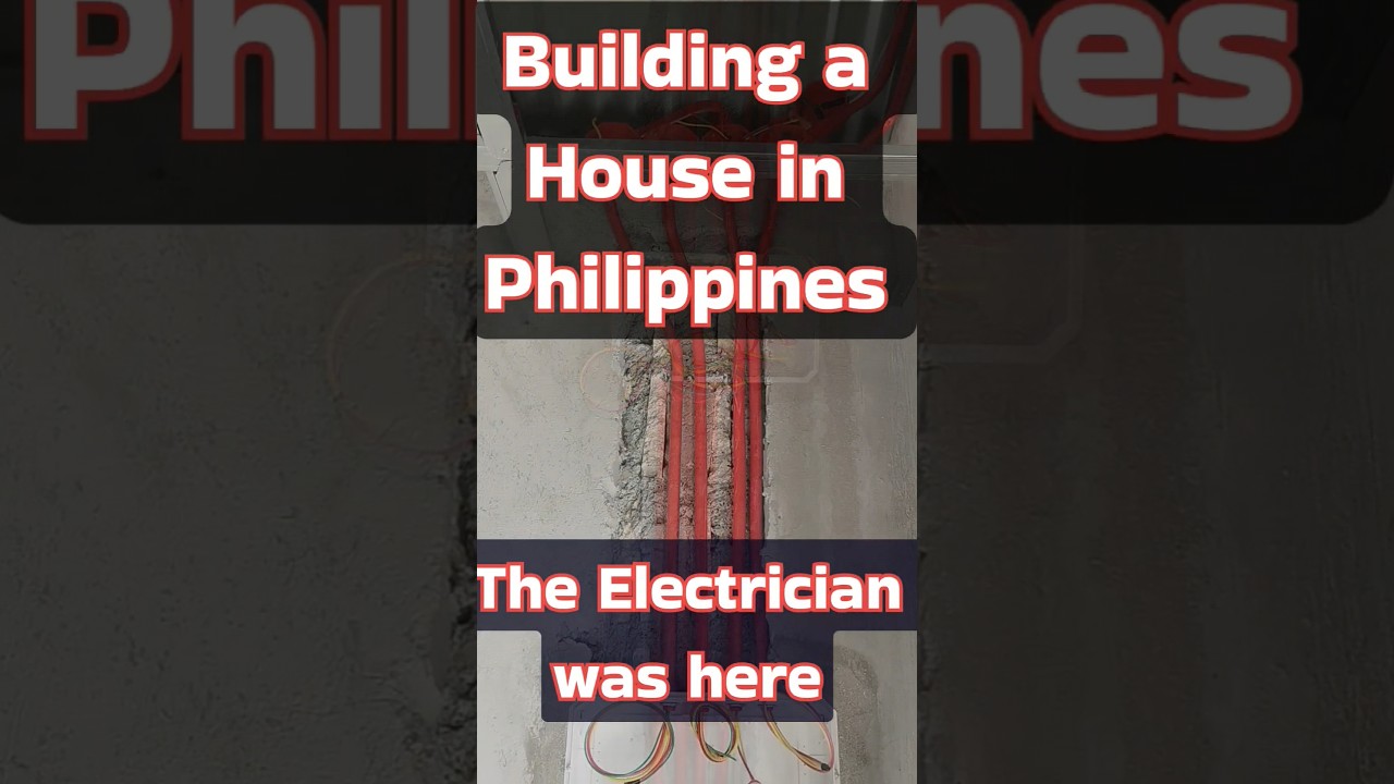 Building a House in Philippines - Electricians Day 🏠⚡  #philippinesvlog #housebuilding #philippines
