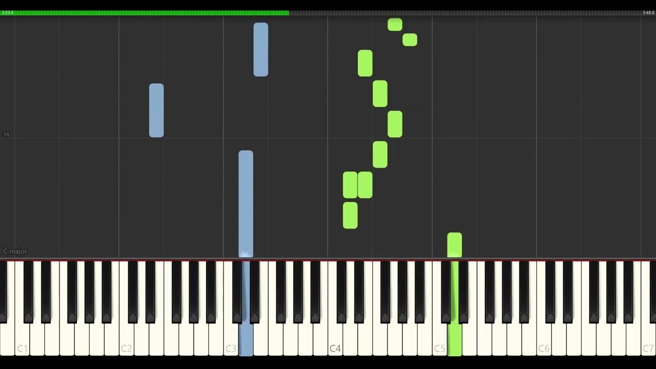 Dimmu Borgir - Sorgens Kammer [Synthesia Piano Tutorial]
