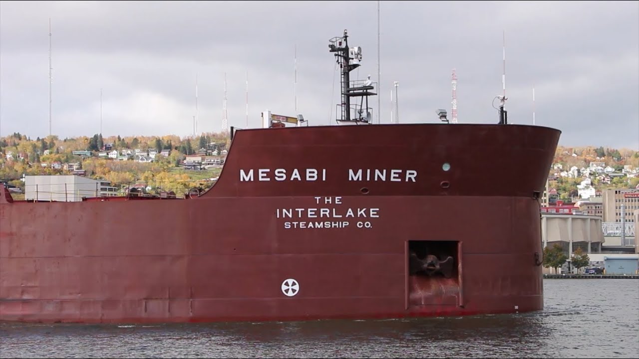 Mesabi Miner - Delighting Children with a Double Salute While Departing Duluth