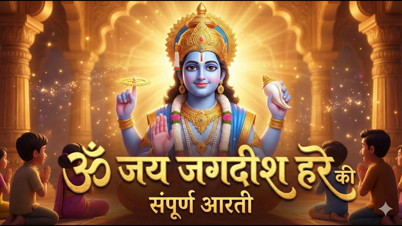 🙏 ॐ जय जगदीश हरे | Vishnu Aarti | Full Aarti in Hindi | Bhavpurna Audio Path