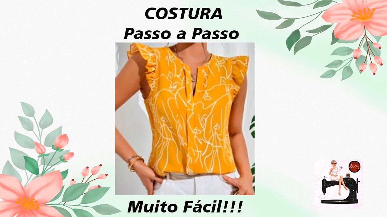 BLUSA VERÃO COM PREGA NA FRENTE  COSTURA