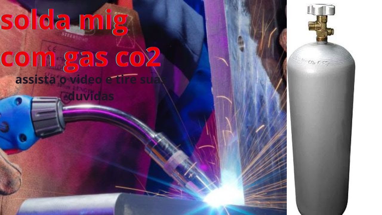 solda mig com gás CO2
