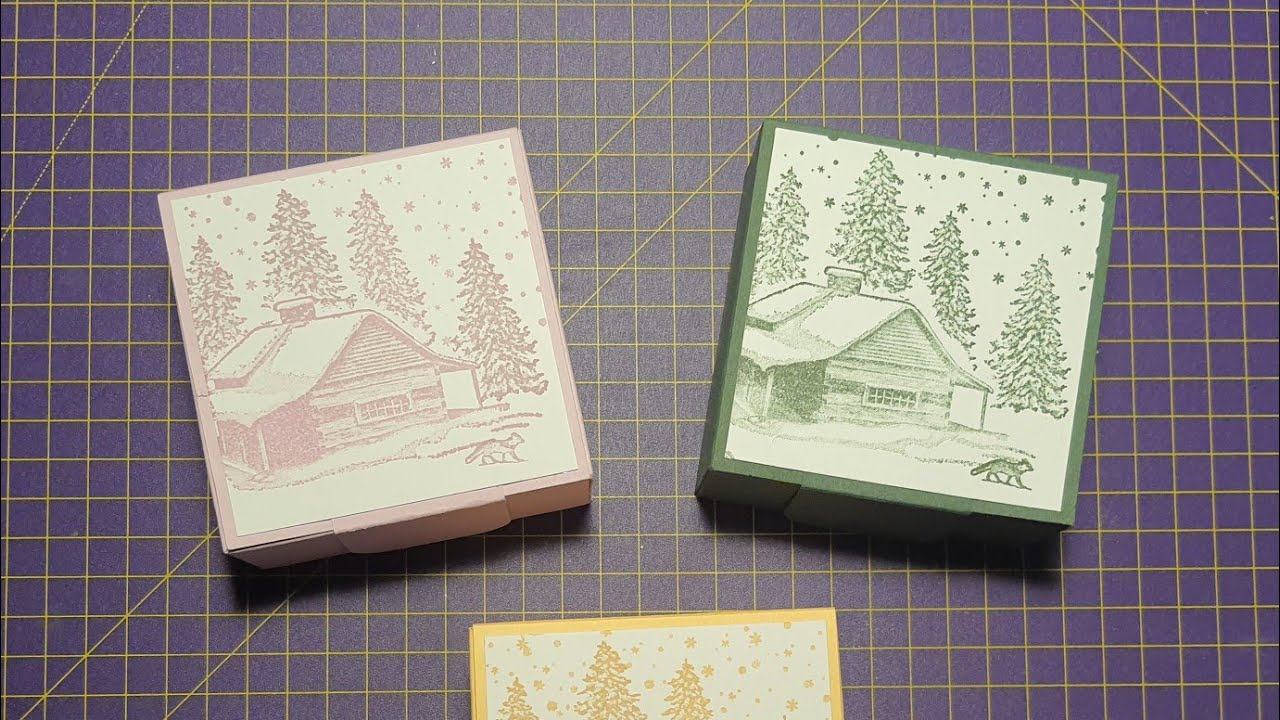 Tuto Noël - Boite cadeau ou gourmandise avec technique masquage * Scrap et Gourmandises *
