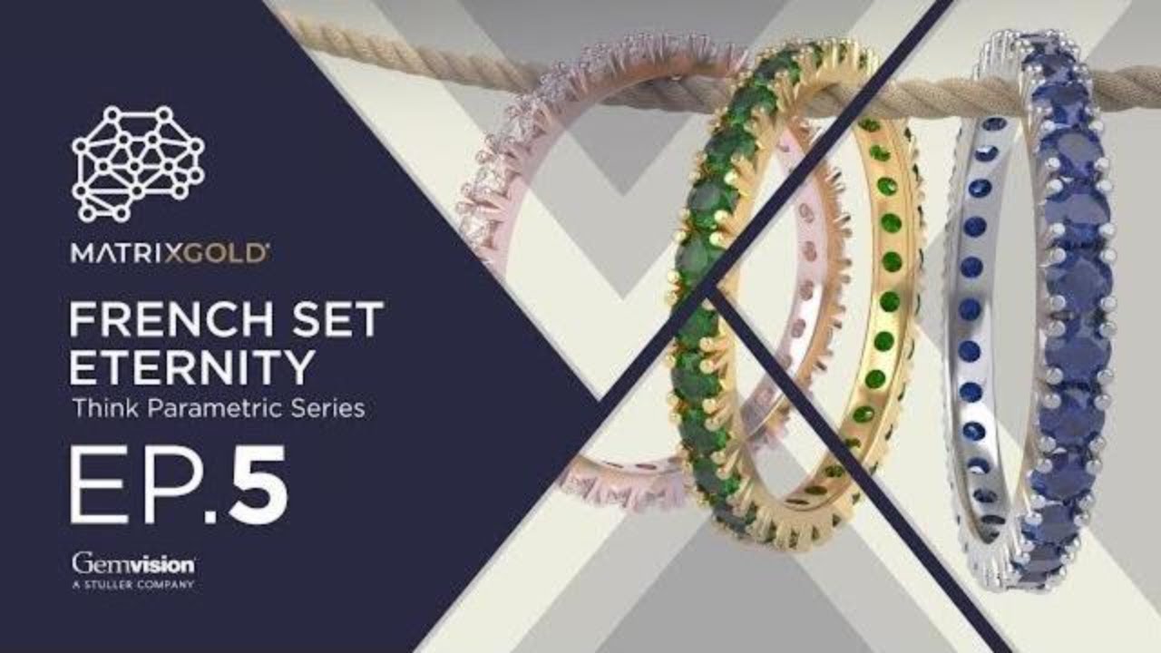 Французский набор колец Eternity — обучающее видео MatrixGold