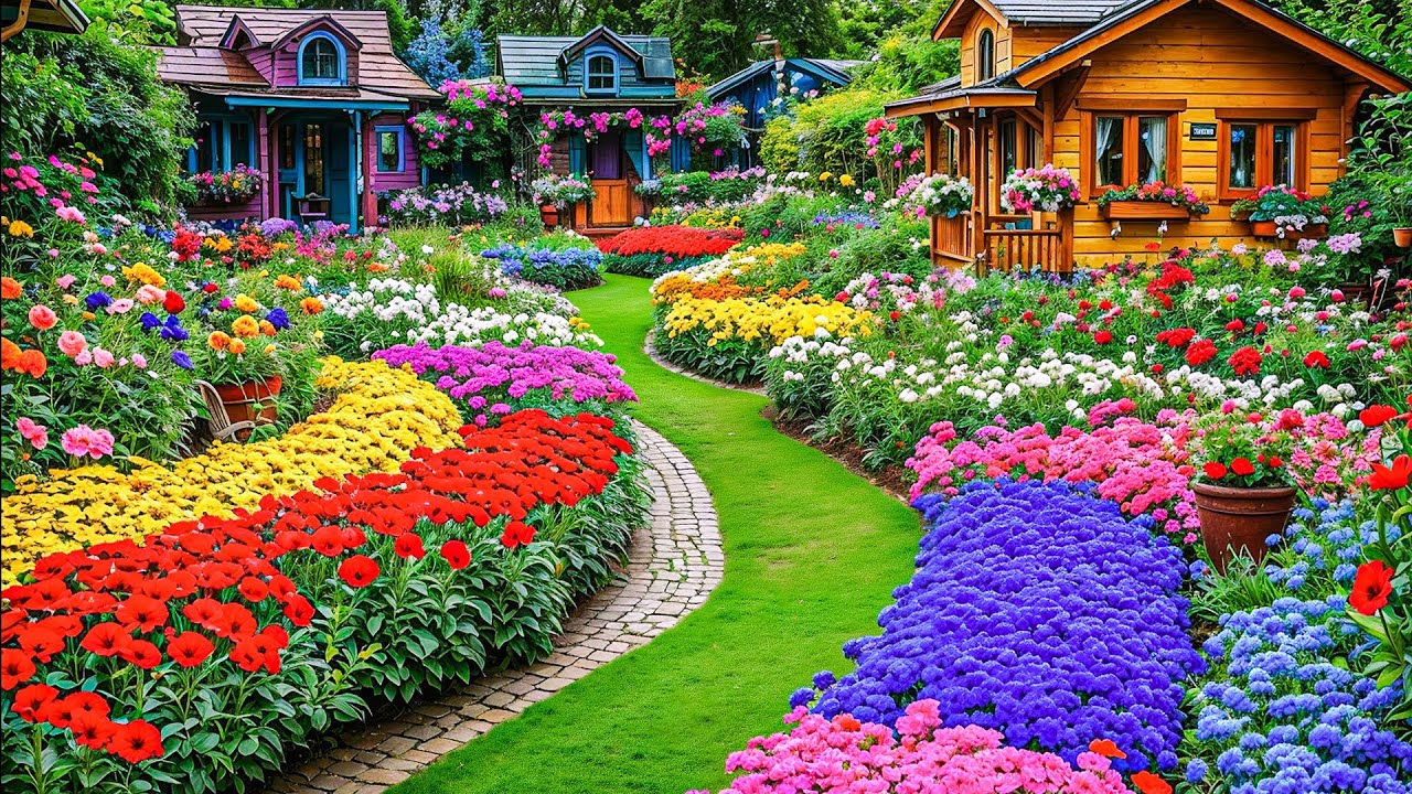 Dream Garden Tour 2026 | Beautiful Flowers, Green Gardens & Peaceful Life | Relaxing music