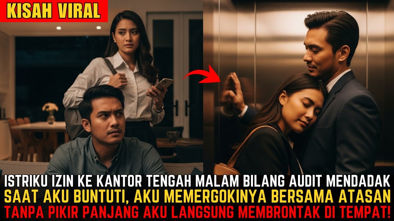 KATANYA LEMBUR KANTOR! TAPI AKU MALAH MEMERGOKI ISTRIKU PELUK MESRA BOSNYA DI DALAM LIFT HOTEL!