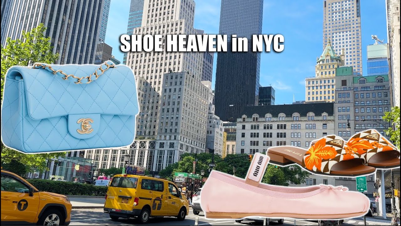 NYC Bergdorf Goodman LUXURY SHOPPING VLOG → SHOE HEAVEN → CHANEL🚕 YSL🚕 MIU MIU🚕 DIOR🚕 CELINE & more!