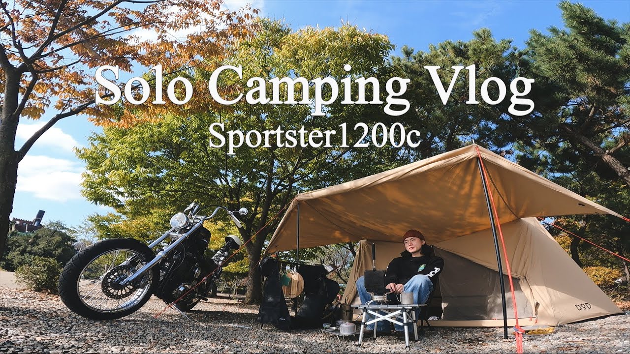 날 좋은 날 선재도로 모캠 가즈아! 【MOTOvLOG / 할리데이비슨 / xl1200c / 스포스터1200 / 스포츠스터 / 모토캠핑 / 브이로그 / vlog / MOTOtRIP】