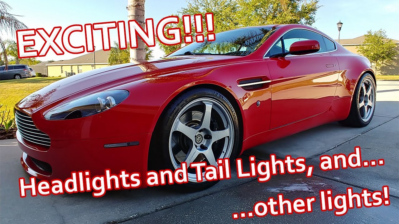 Aston Martin Headlights, Tail Lights, and Exterior Lighting