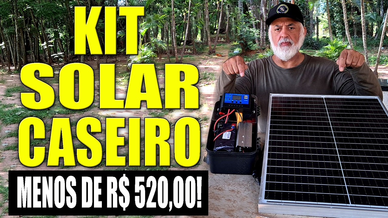 Kit de Energia Solar Caseiro | Como Economizar Energia Sem Gastar Nada