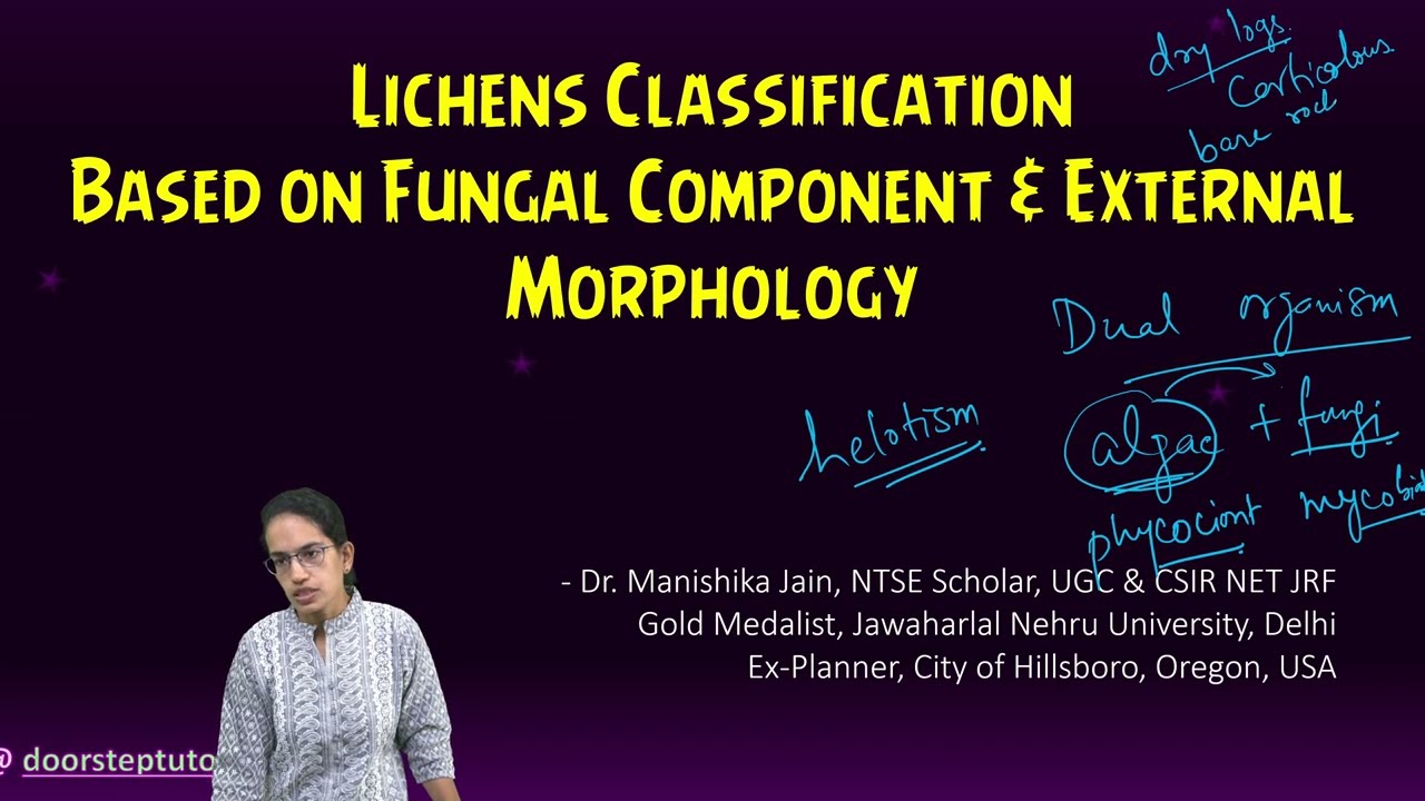 Lichens Classification: Based on Fungal Component & External Morphology | NEET Biology