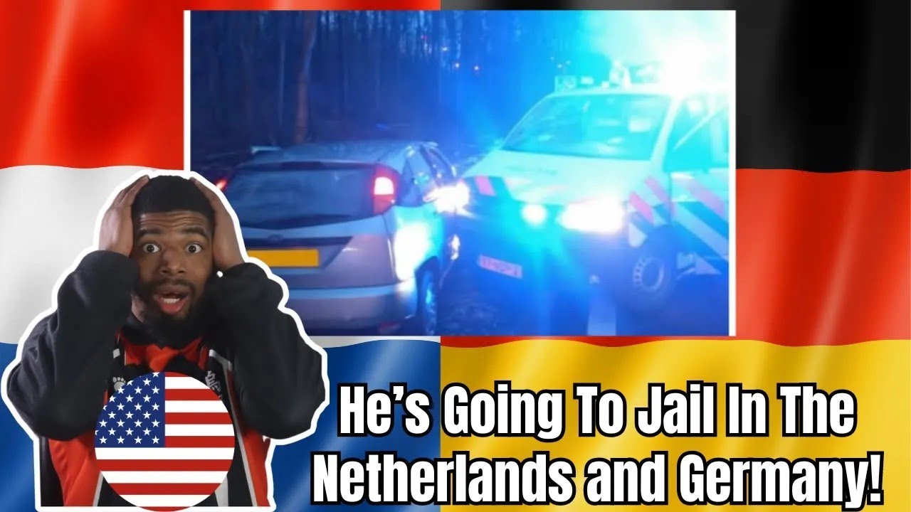 American Reacts to Dutch Police Chase STOLEN Van Across German Border