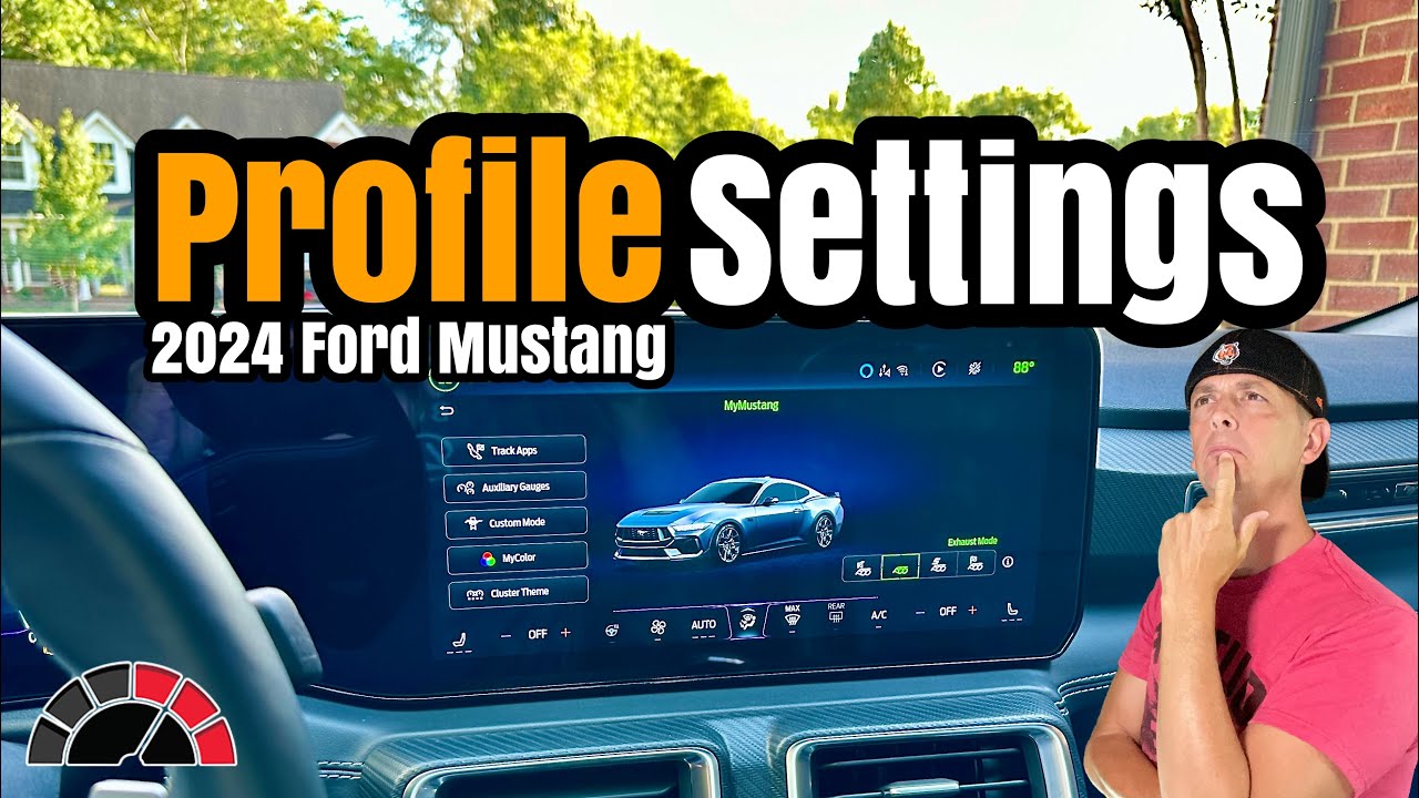 Profile settings on the 2024 Ford Mustang GT Performance