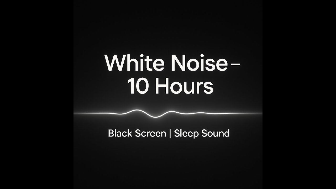 White Noise for Sleep (10 Hours) &ndash; Pure Seamless Black Screen