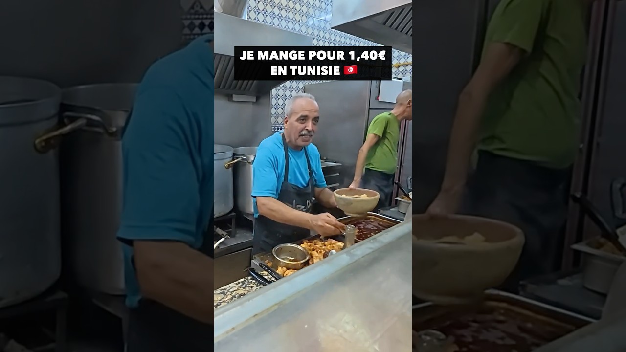 Je mange pour 1,40&euro; en Tunisie 🇹🇳