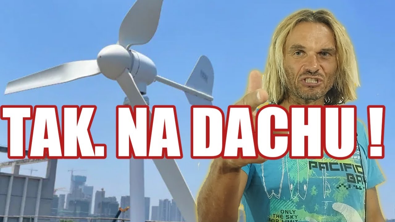 Elektrownia wiatrowa maszt na budynku
