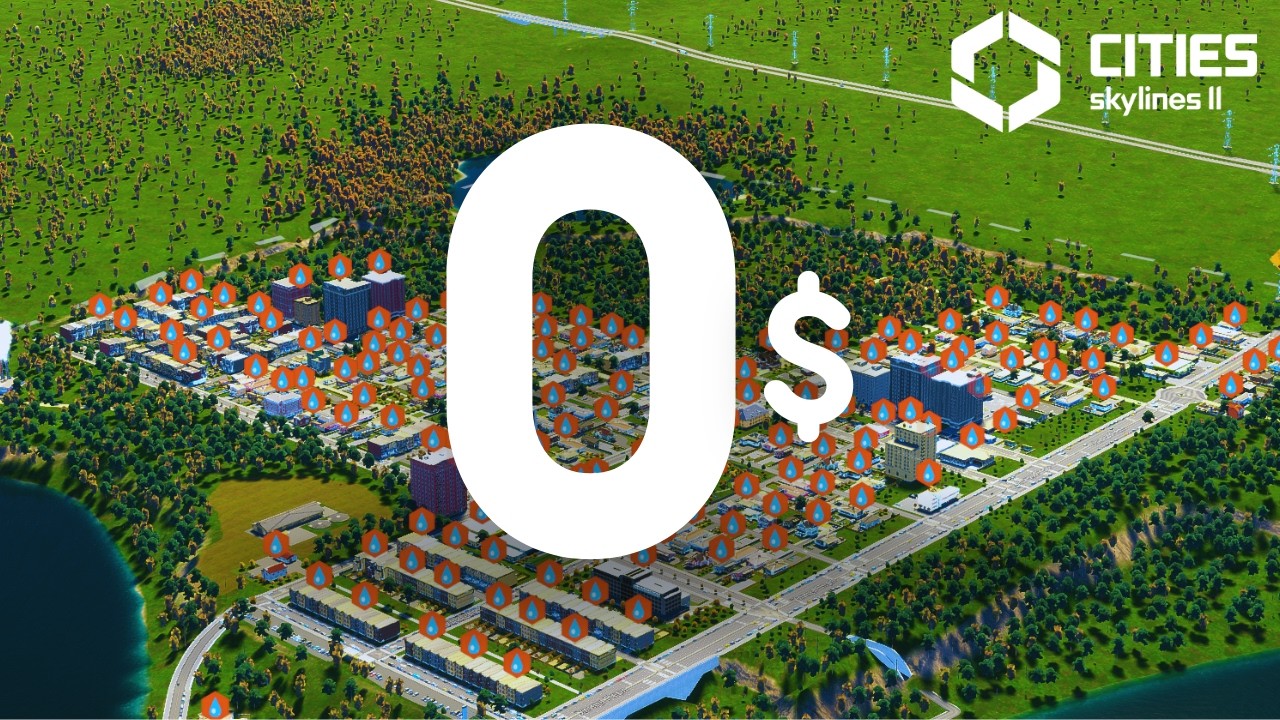 Я оставил весь город без воды… Cities Skylines 2 (город с 0$)