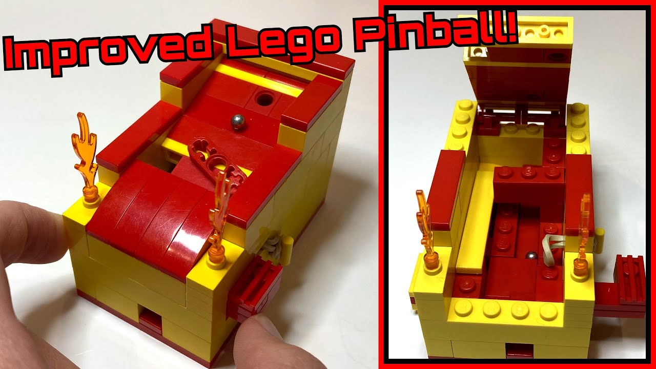 Mini Lego Pinball Machine (new and improved)
