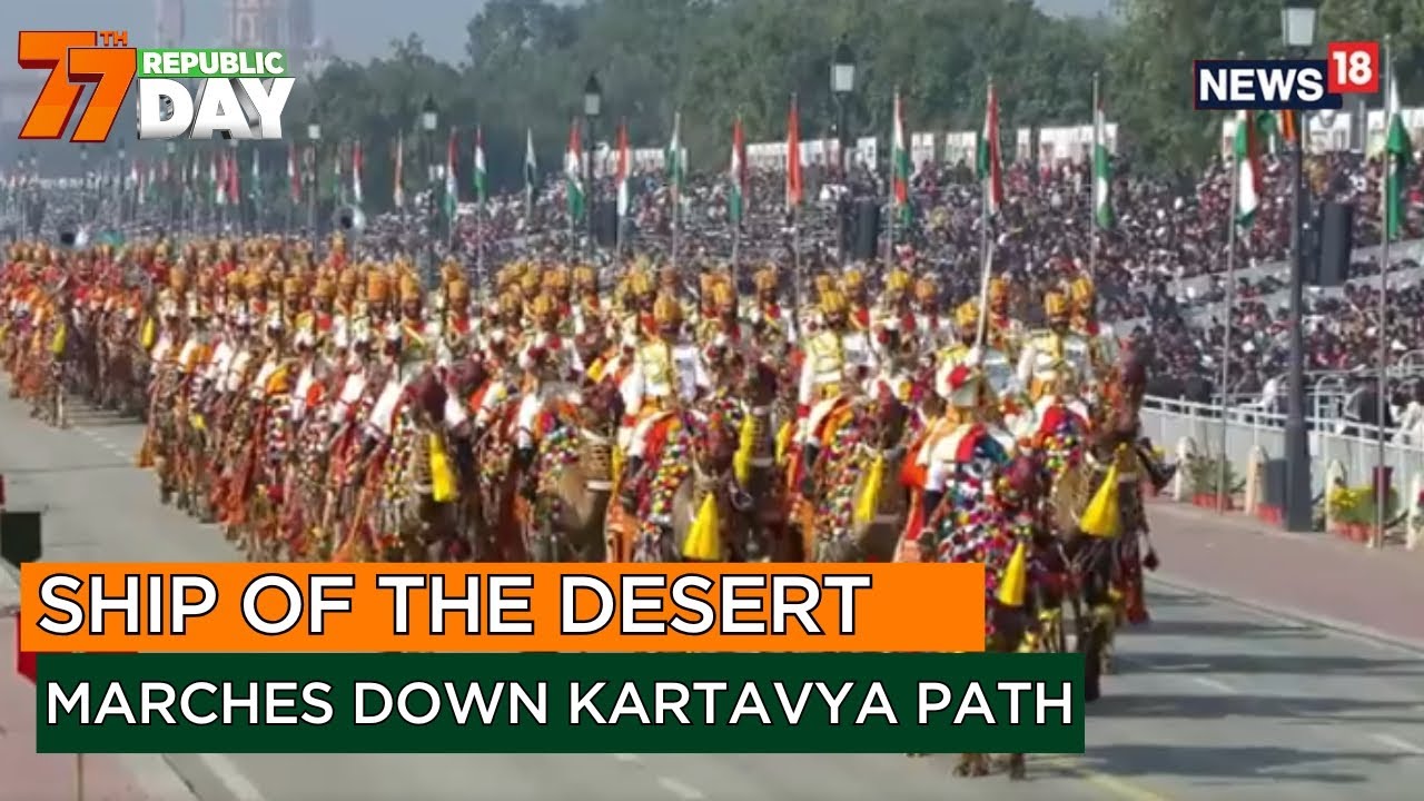 Republic Day Parade: BSF Camel Contingent &lsquo;Ship Of The Desert&rsquo; Marches In Vibrant Display | News18
