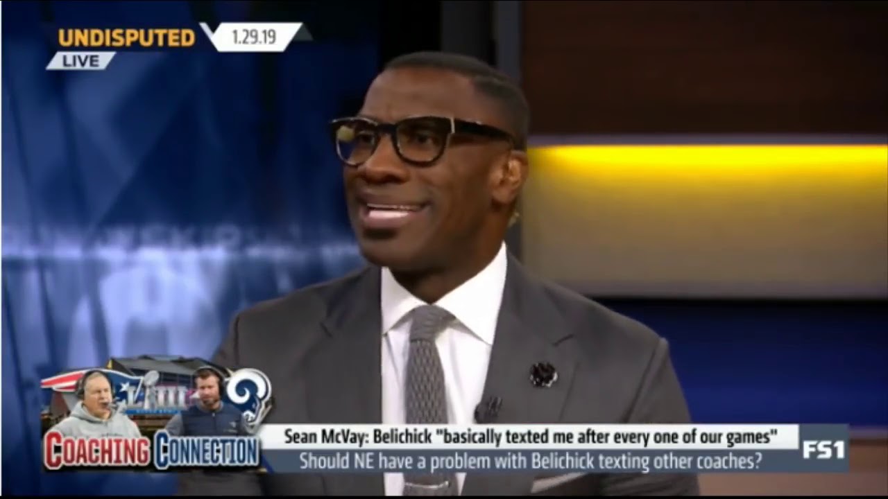 UNDISPUTED on FS1   Sean McVay  Belichick  basically texted me after every one of our games
