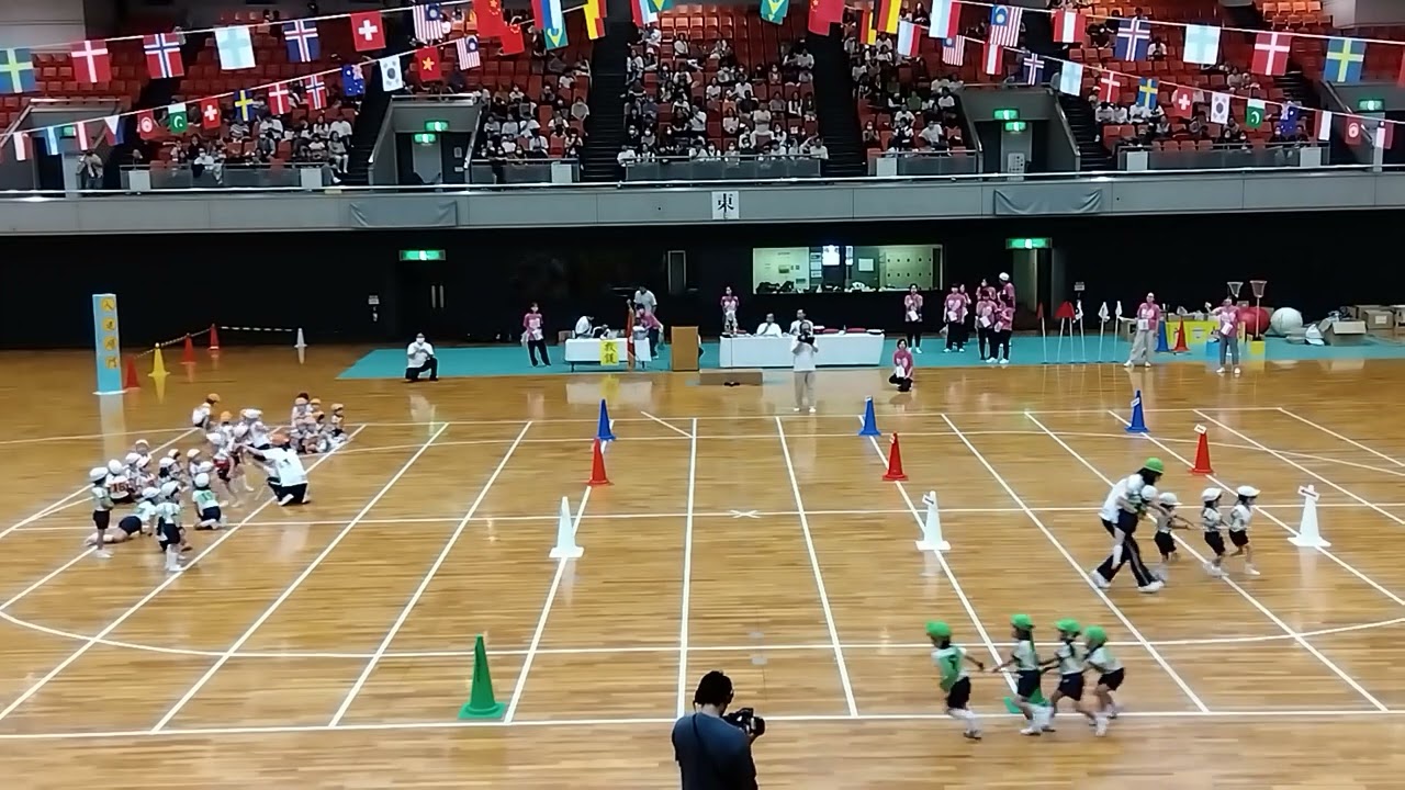 美羽運動会　年中　お祭り気分でGO!GO!