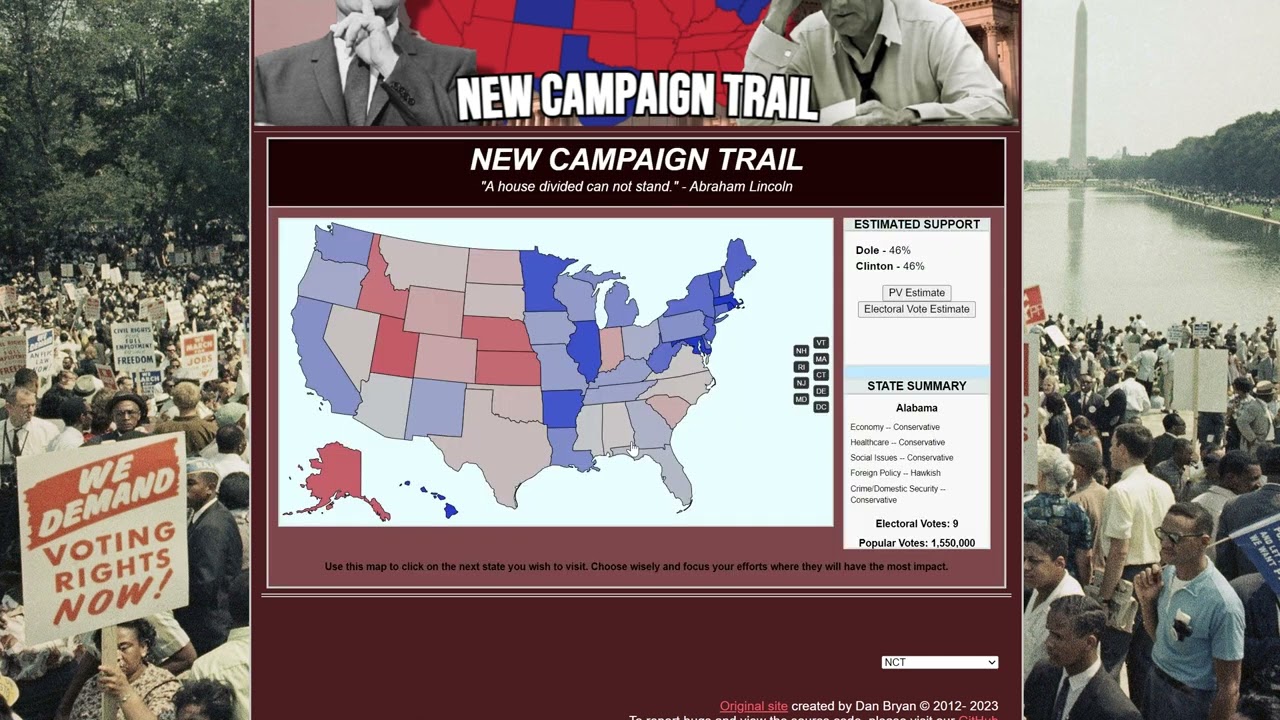 1996 Bob Dole Guide and Playthrough (Campaign Trail)