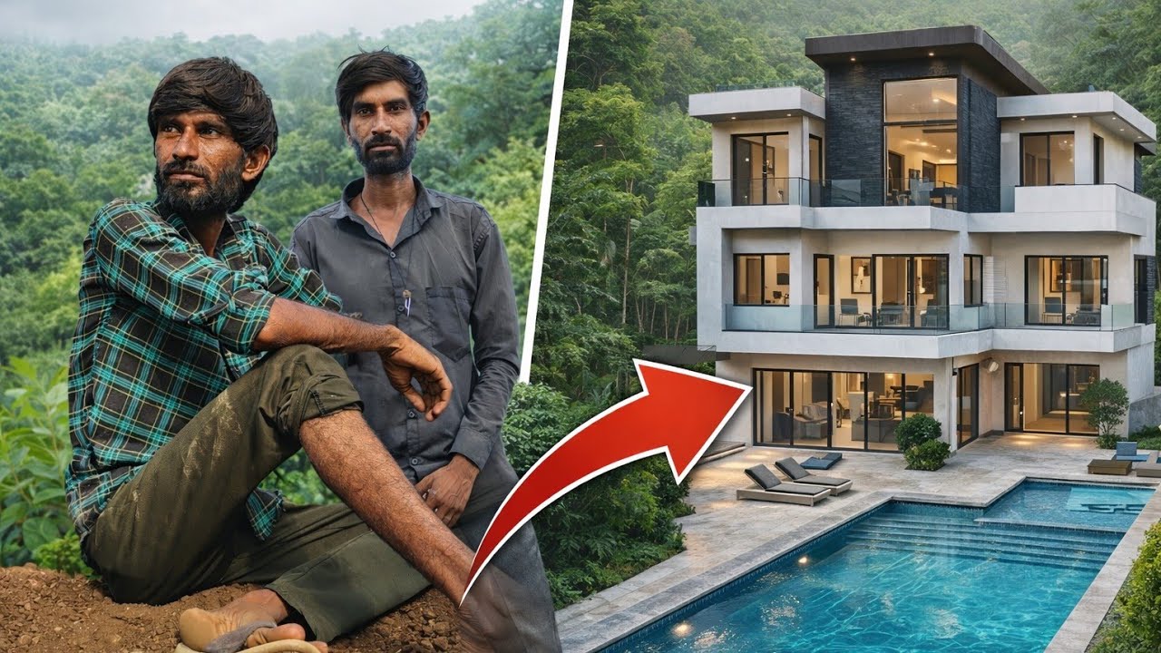 Build The Most Modern With Private Pool in The Deep Jungle//PB Rambhani