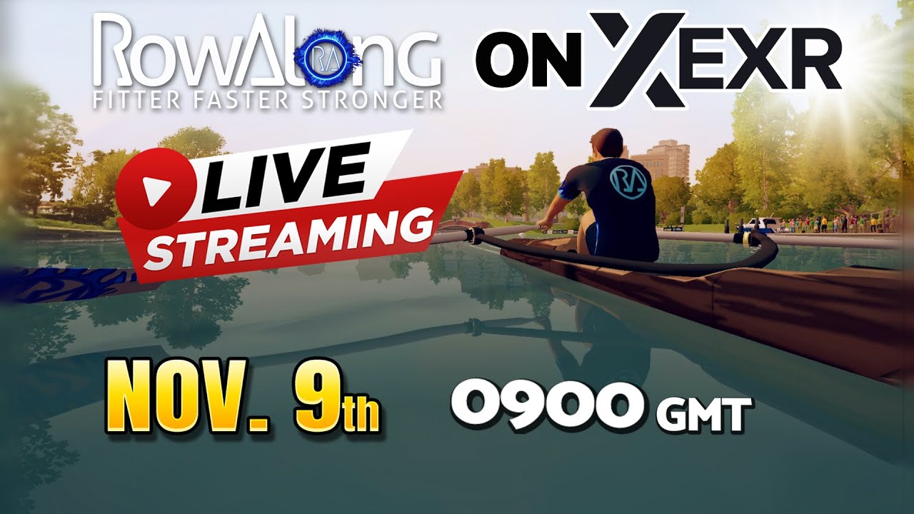 🔴 LIVE Group Row: 9th November  09:00  -  30 Minutes All Levels -  Any Rowing Machine