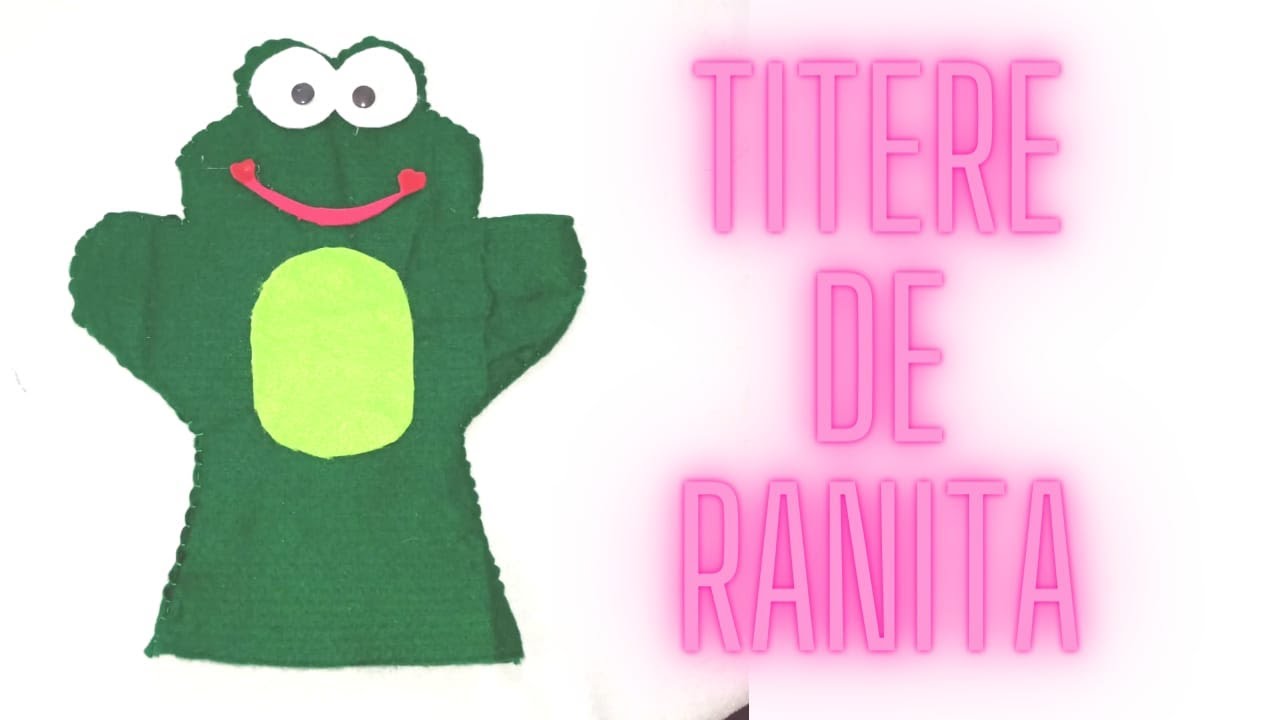 Como hacer un títere de rana/ DIY/ #preescolar #animales #títeres