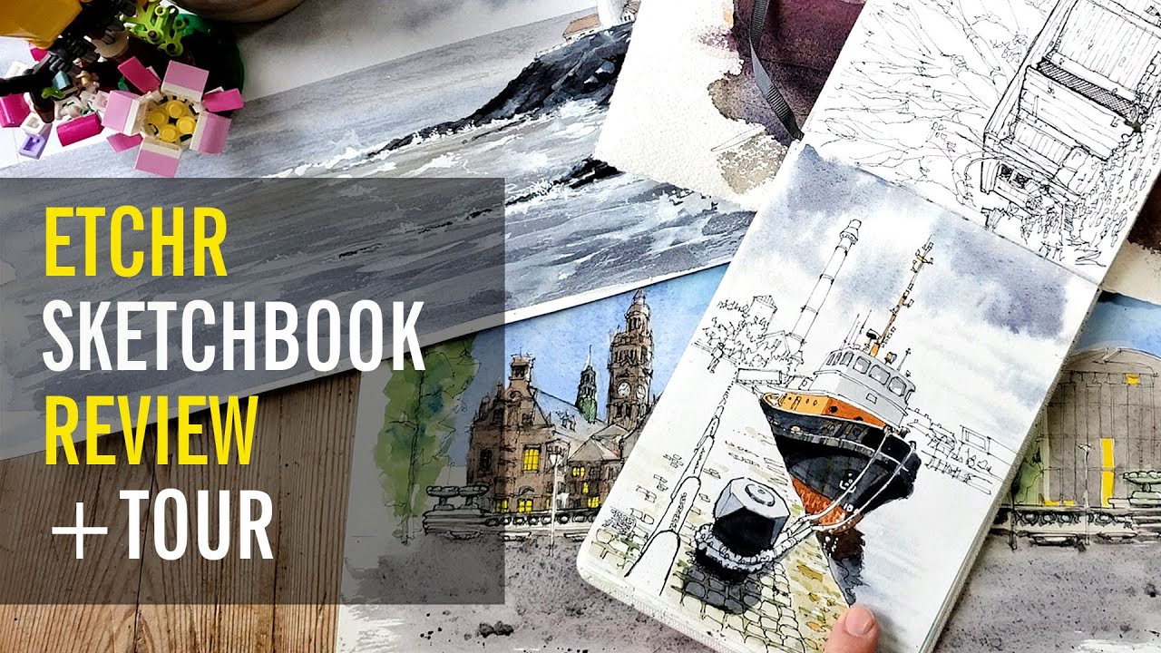 Etchr Sketchbook REVIEW and Tour of My Urban Sketching and Art