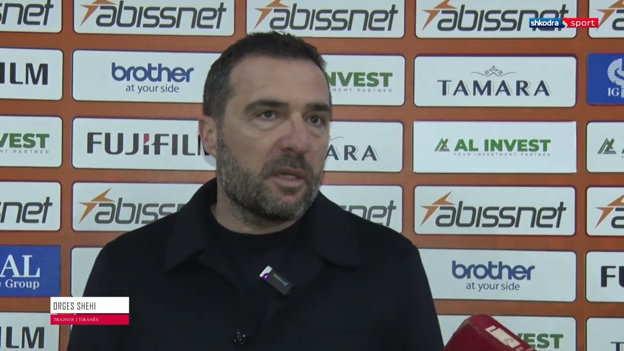 Trajneri Orges Shehi prononcohet pas ndeshjes Vllaznia- Tirana 3-1