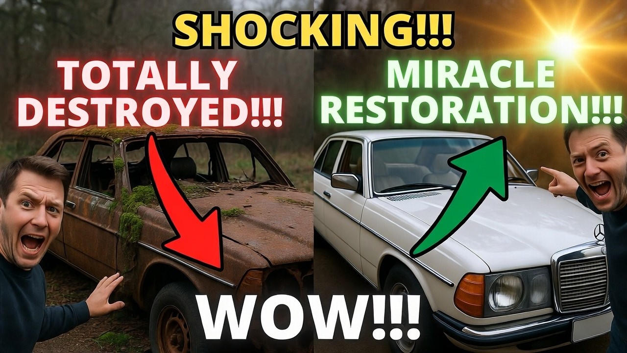 From RUST BUCKET to SHOWROOM GLORY! Mercedes W123 Total Restoration – You Won't Believe the Before!