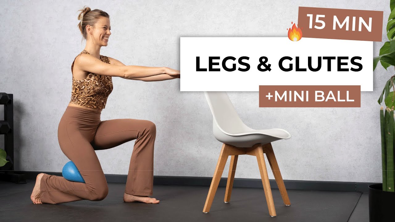 15 MIN STANDING LOWER BODY BARRE WORKOUT | Mini Ball Sculpt