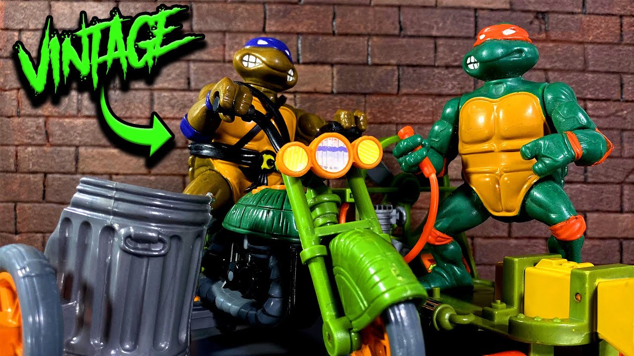 Vintage TMNT Toys: TurtleCycle & CheapSkate