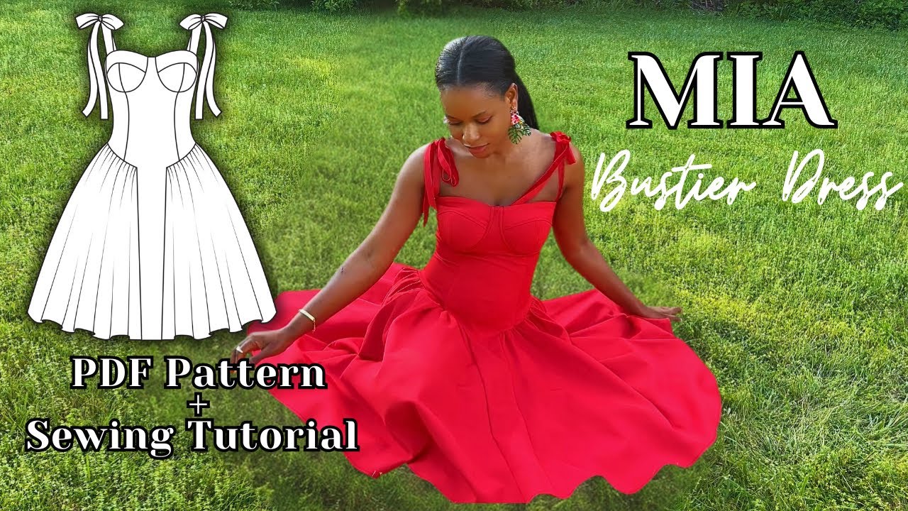 DIY Bustier Dress + Sewing  Pattern / MIA Bustier Dress