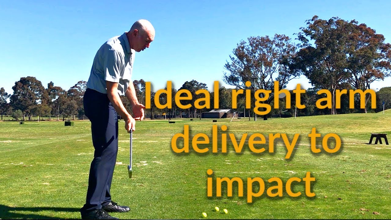Гольф | Движение правой руки при замахе