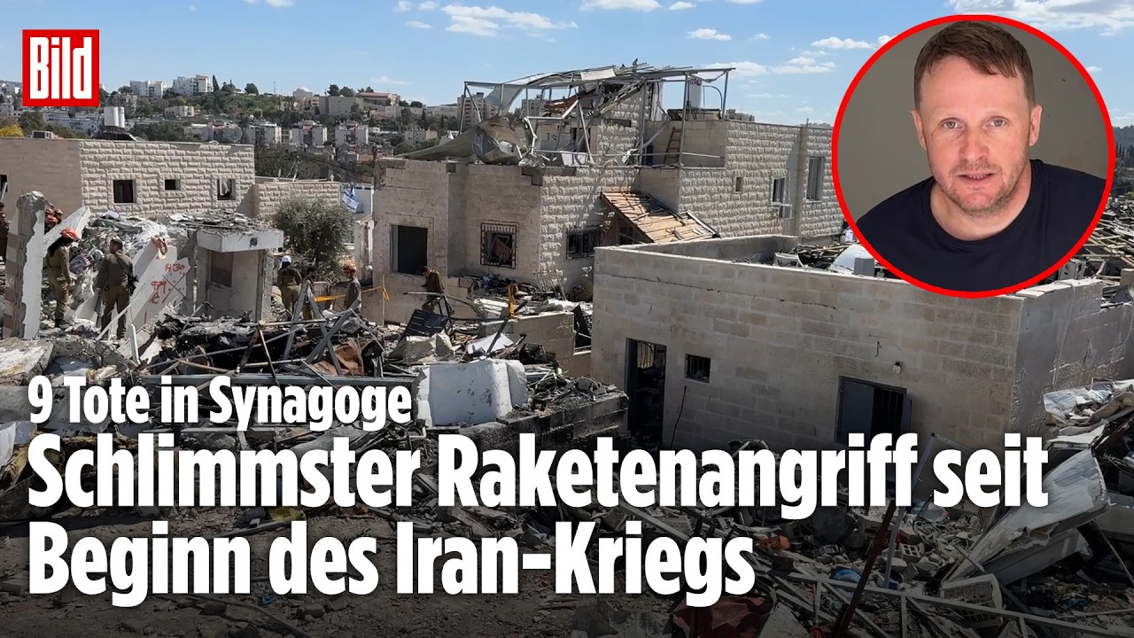 IRAN-ANGRIFF: Neun Tote in israelischer Synagoge ‒ „Rakete richtet immensen Schaden an“