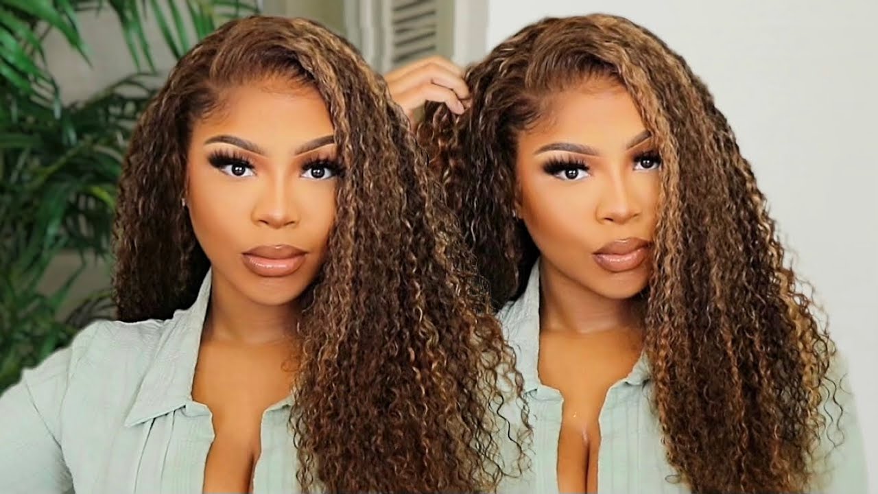 Perfect Pre-colored Blonde Highlights Curly Wig + Easy Install ft Beauty Forever Hair