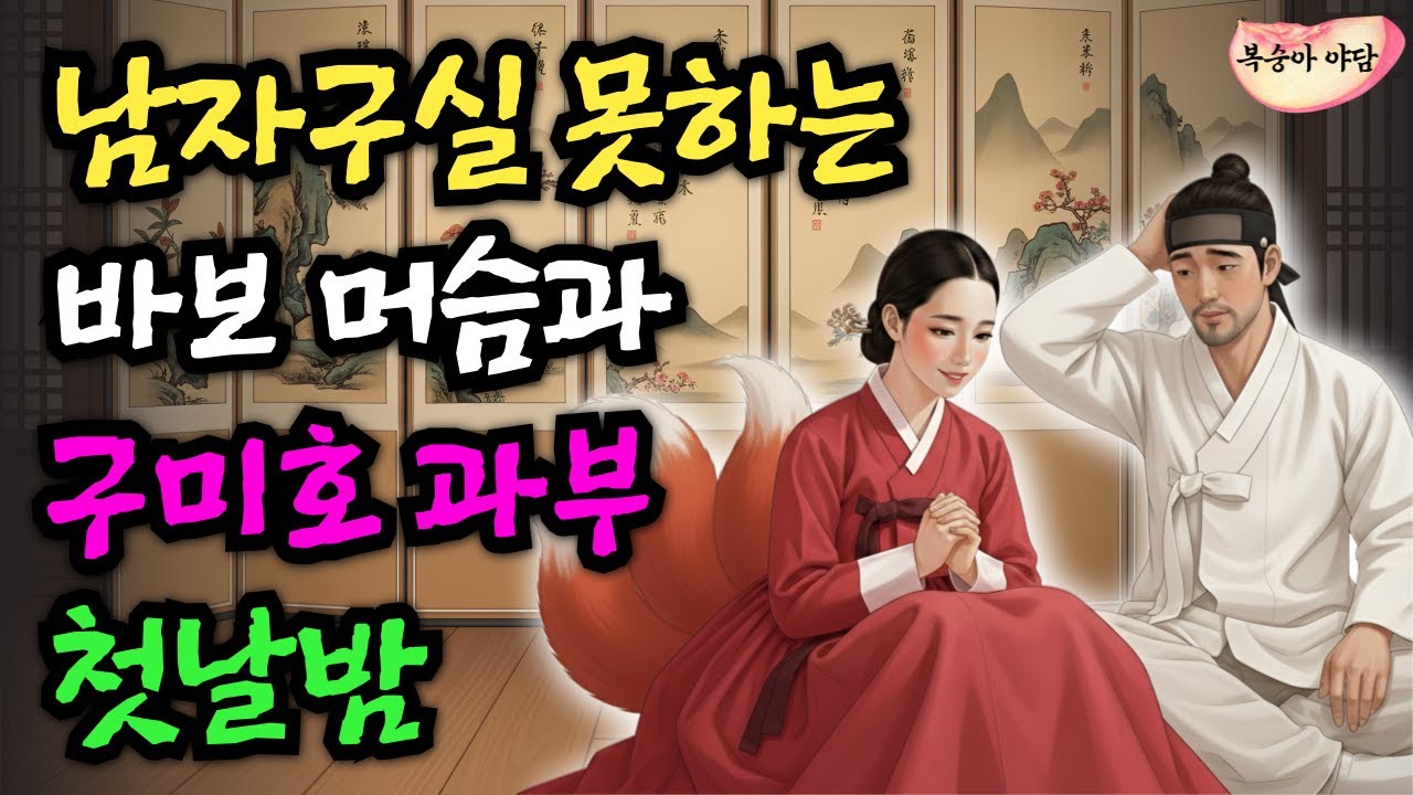 남자구실 못하는 바보 머슴과 구미호 과부의 첫날밤 | 야담·민담·전설·설화·옛날이야기·오디오북·수면동화