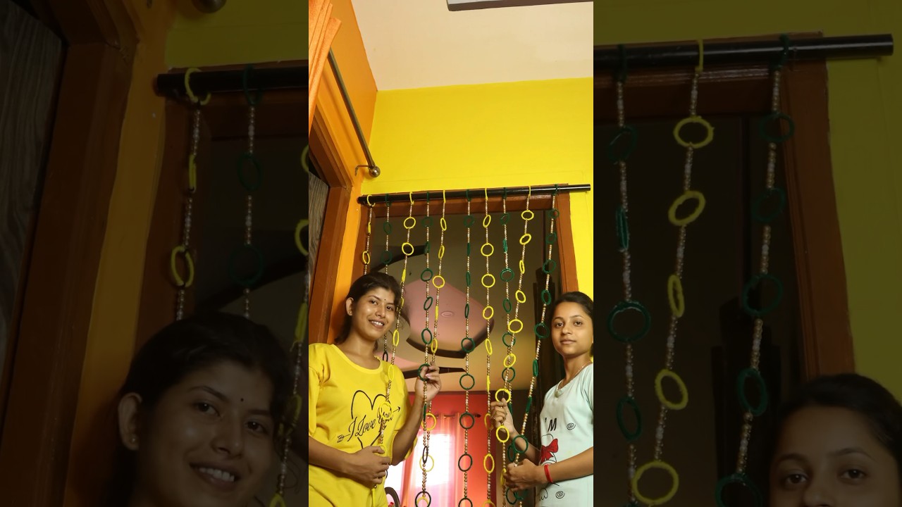 Beautiful Door Hanger making from old Bangles 😱 #diy #shorts #youtubeshorts #viral #trending #craft