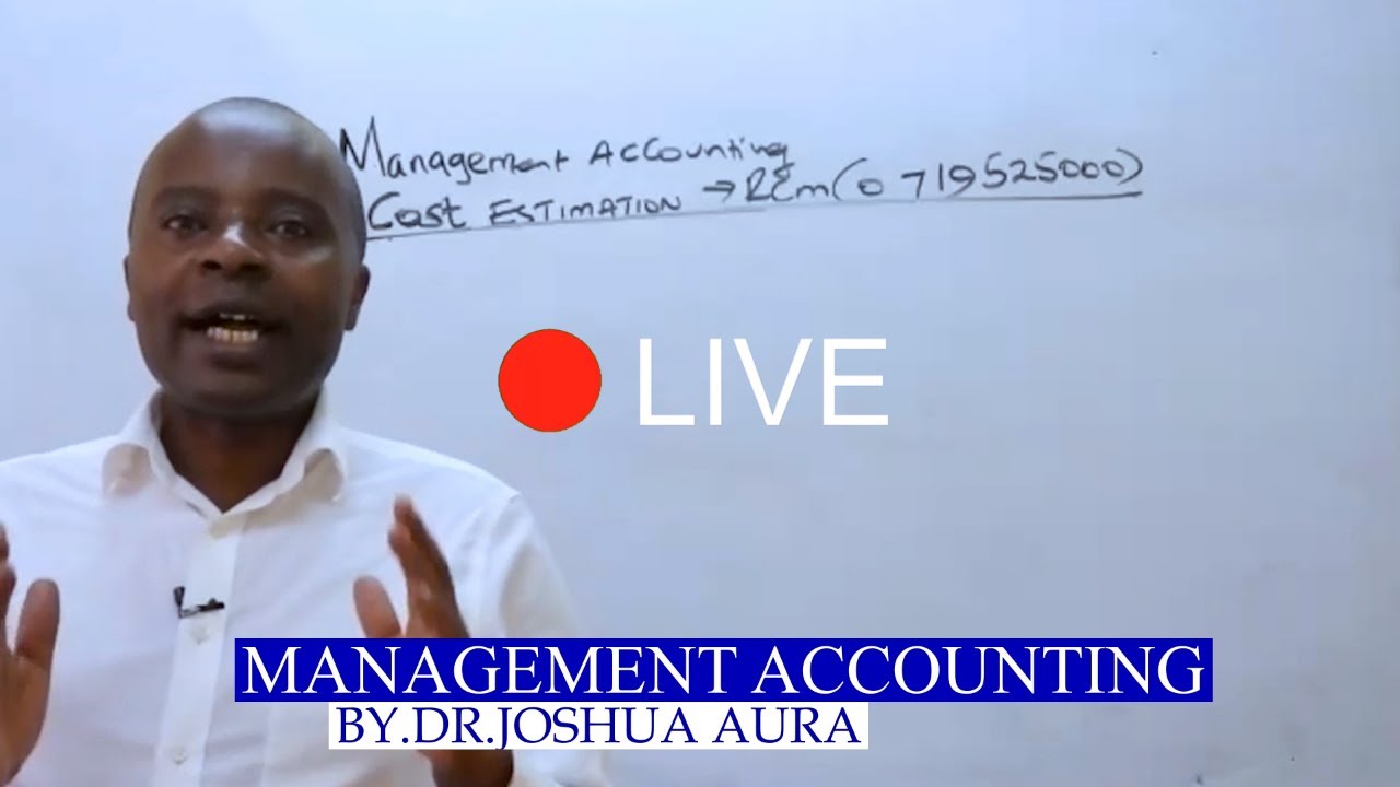 Management Accounting-Cost Estimation
