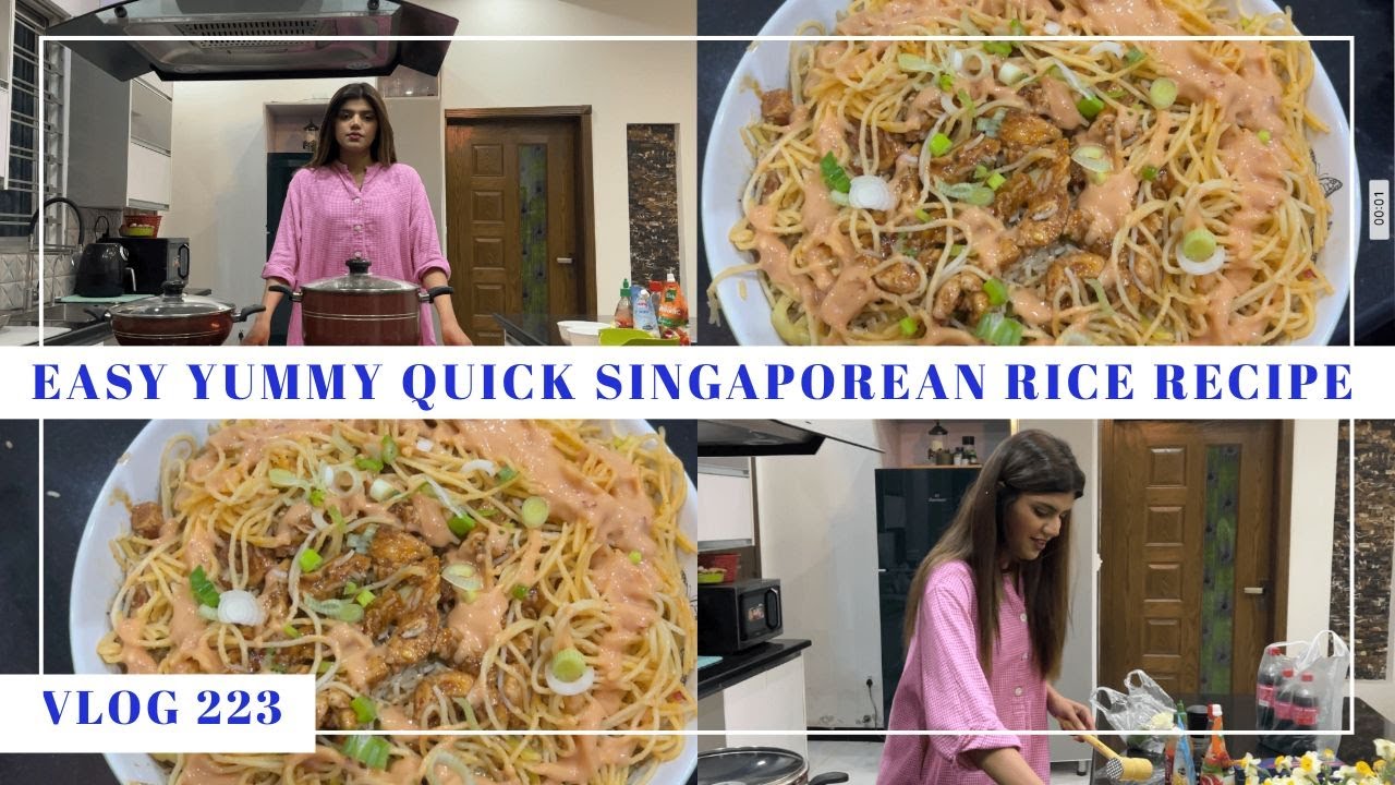 EASIEST SINGAPOREAN RICE RECIPE EVER!! - Vlog 223