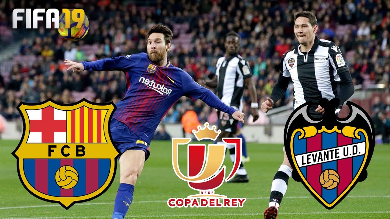 FIFA 19 - Barcelona vs Levante - Copa Del Rey 2019 - Full Match, Gameplay & Highlights - Legendary
